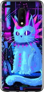 2D пластиковий чехол Кіт панк для OnePlus 7 - 6311t-1740 изображение 