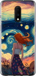2D пластиковый чехол Девушка Арт для OnePlus 7 - 6325t-1740 изображение 
