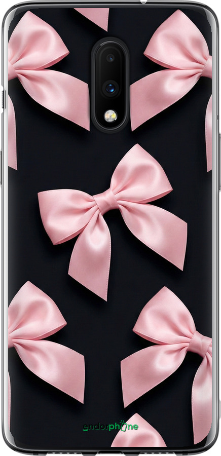 2D пластиковый чехол Coquette Ribbons Dark Coquette для OnePlus 7 - 6767t-1740 изображение 