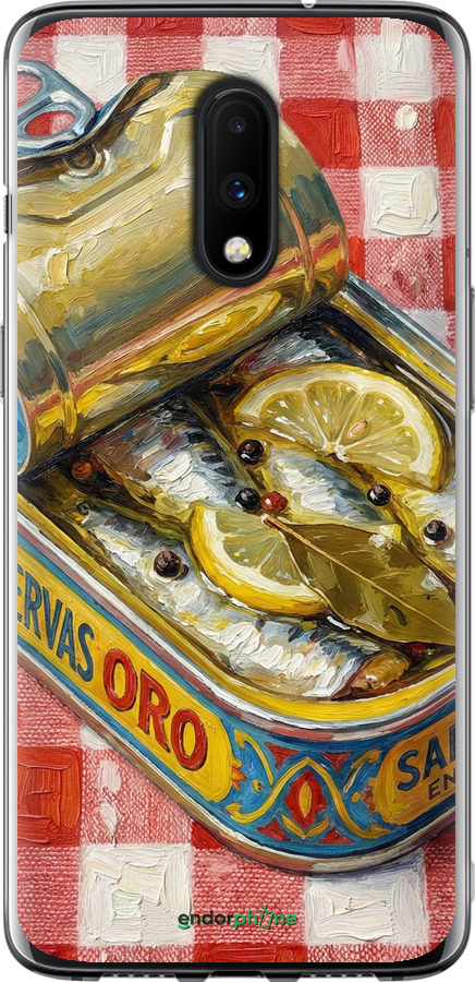 2D пластиковый чехол Vintage Sardine Tin Phone для OnePlus 7 - 6772t-1740 изображение 