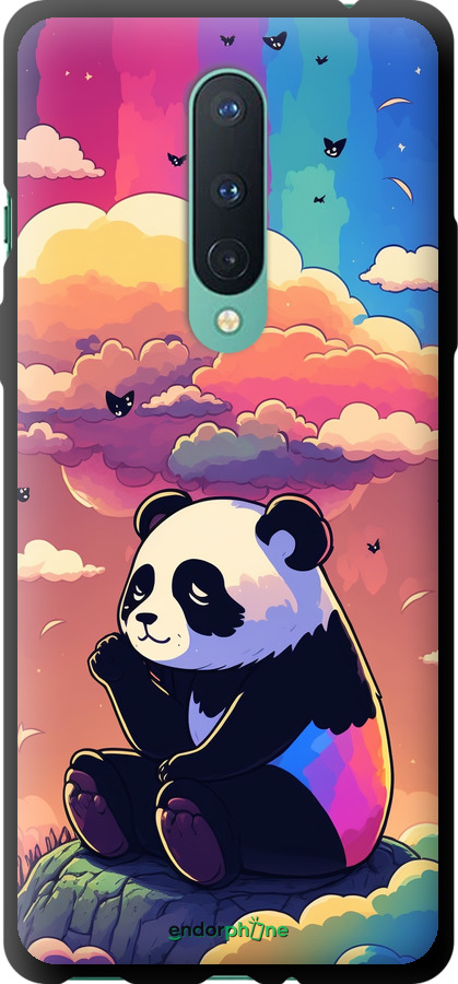 TPU чехол Панда в облаках для OnePlus 8 - 5585b-1902 изображение 