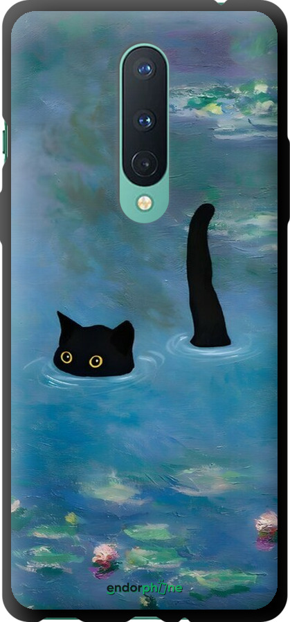 TPU чехол Із зображенням кота та водяної лілії Monet для OnePlus 8 - 6519b-1902 изображение 