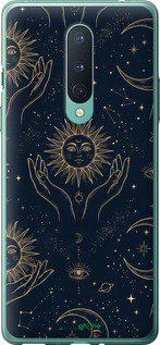 2D пластиковый чехол 'Celestial Harmony: Sun & Moon Gold Mystic Pattern' для OnePlus 8 изображение 6