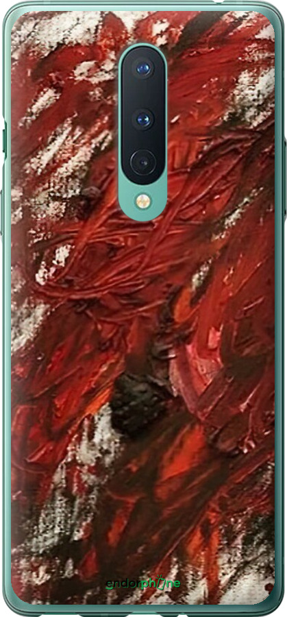 2D пластиковый чехол Абстрактная композиция в красных тонах для OnePlus 8 - 6541t-1902 изображение 