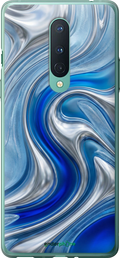 2D пластиковий чехол Liquid Chrome для OnePlus 8 - 6781t-1902 изображение 