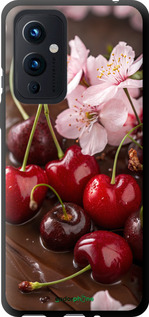 TPU чехол Вишня в шоколаде для OnePlus 9 - 6698b-2249 изображение 