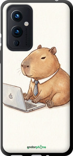 TPU чехол Funny Capybara CEO Working для OnePlus 9 - 6777b-2249 изображение 