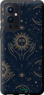 TPU чехол Celestial Harmony: Sun & Moon Gold Mystic Pattern для OnePlus 9 - 6778b-2249 изображение 