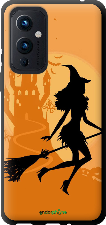 TPU чехол Відьма на мітлі для OnePlus 9 - 1184b-2249 изображение 