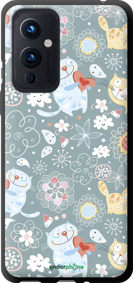 TPU чехол Котята v3 для OnePlus 9 - 1223b-2249 изображение 