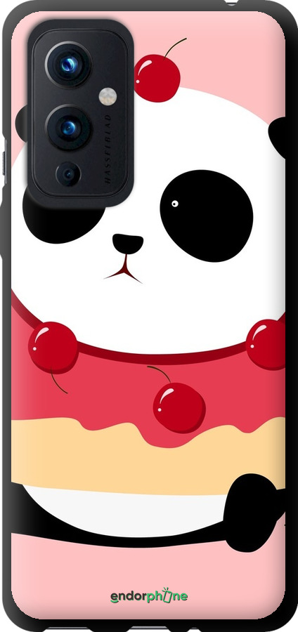 TPU чехол Панда с пончиком для OnePlus 9 - 3991b-2249 изображение 