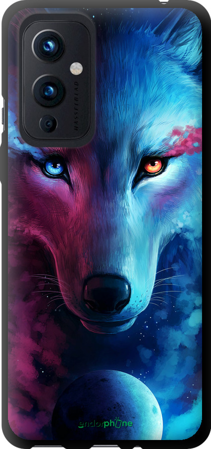 

TPU чохол "Арт-вовк" для OnePlus 9, Рожевий