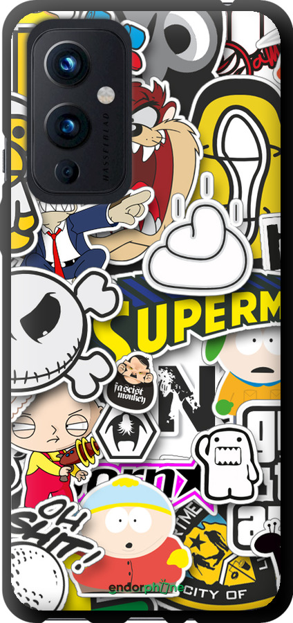 

TPU чохол "Popular logos" для OnePlus 9, Синій