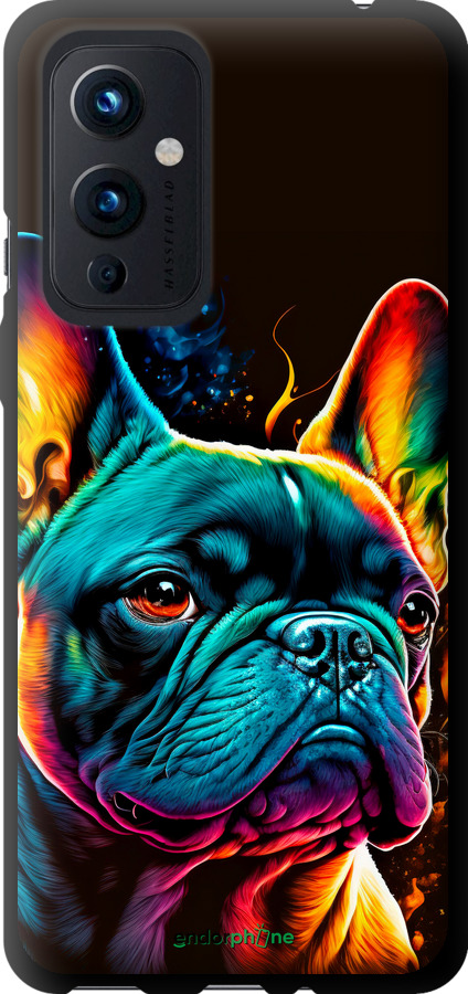 TPU чехол Яркий бульдог для OnePlus 9 - 5547b-2249 изображение 