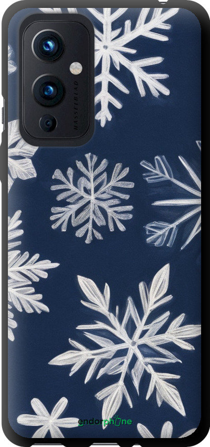 TPU чехол Снежинки для OnePlus 9 - 5821b-2249 изображение 