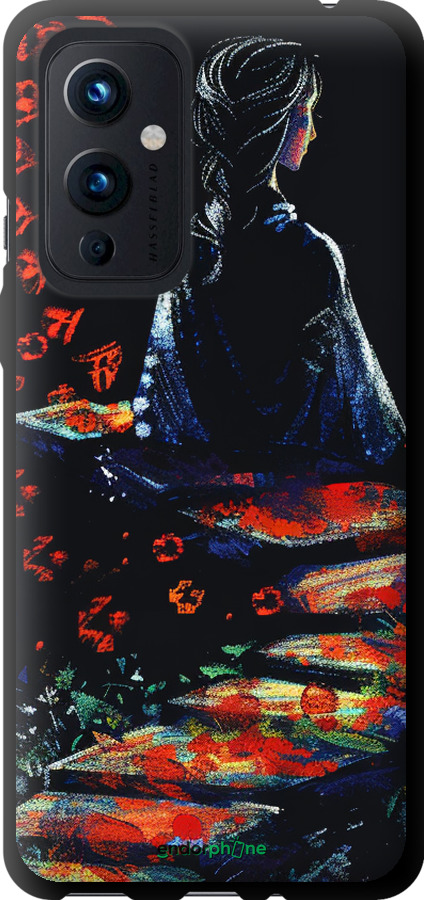 

TPU чохол "Мрійлива дівчина" для OnePlus 9, Червоний