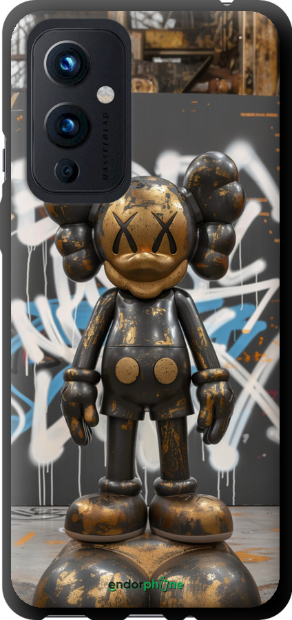 TPU чехол Bronze kaws v3 для OnePlus 9 - 6099b-2249 изображение 