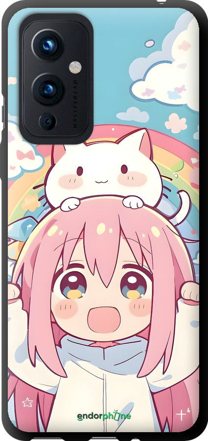 TPU чехол Девочка аниме радуга для OnePlus 9 - 6304b-2249 изображение 
