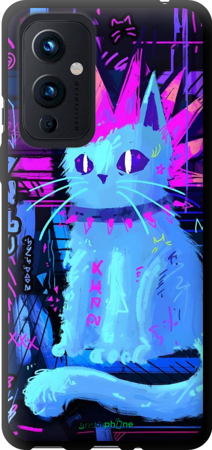 TPU чехол Кот панк для OnePlus 9 - 6311b-2249 изображение 