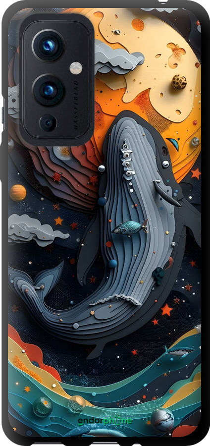 TPU чехол Кит в космосе для OnePlus 9 - 6328b-2249 изображение 