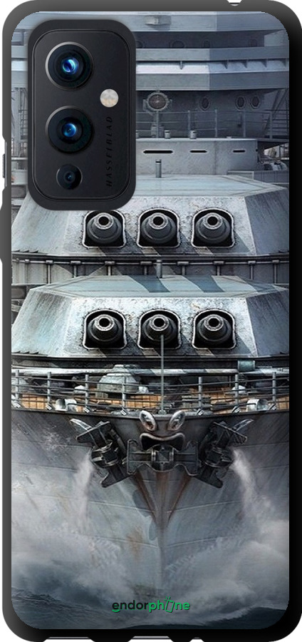TPU чехол Лінкор, world of tanks, wargaming, військовий корабель для OnePlus 9 - 6453b-2249 изображение 