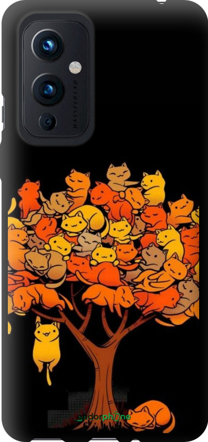 TPU чехол Дерево и котики для OnePlus 9 - 6516b-2249 изображение 