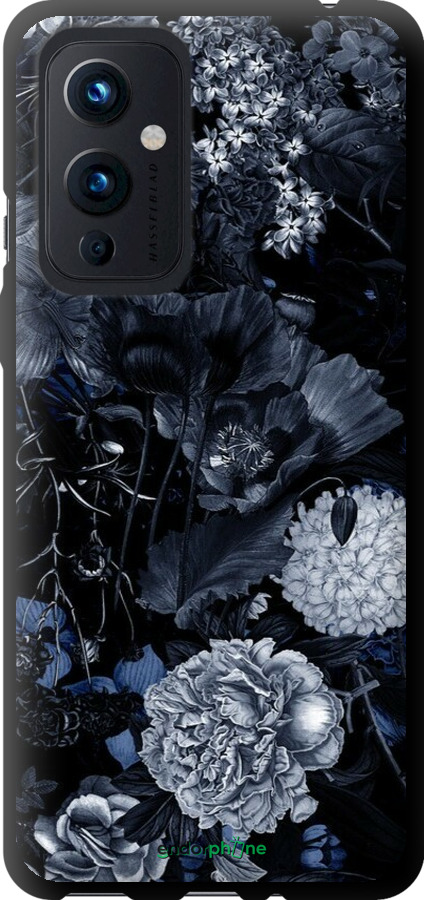 TPU чехол Абстрактный цветочный рисунок в синих тонах для OnePlus 9 - 6539b-2249 изображение 