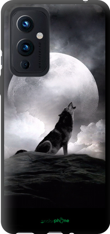 TPU чехол Воющий волк для OnePlus 9 - 934b-2249 изображение 