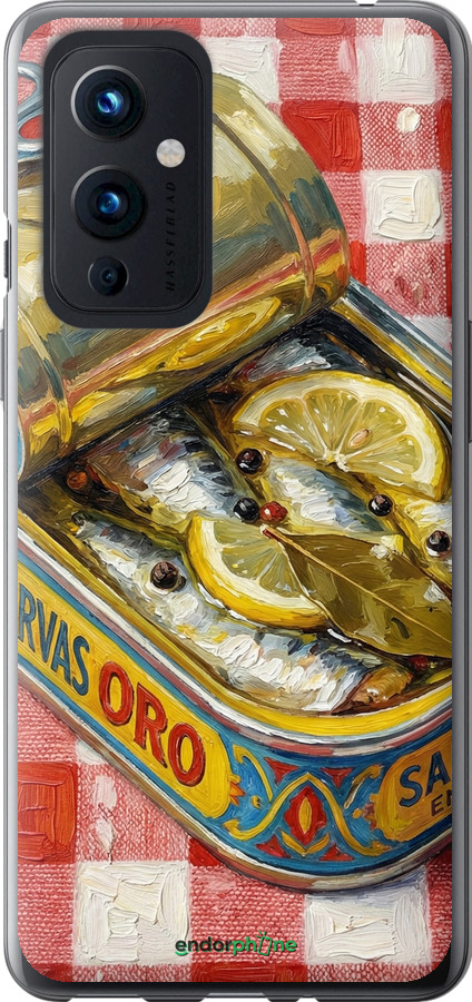 Силиконовый чехол Vintage Sardine Tin Phone для OnePlus 9 - 6772u-2249 изображение 