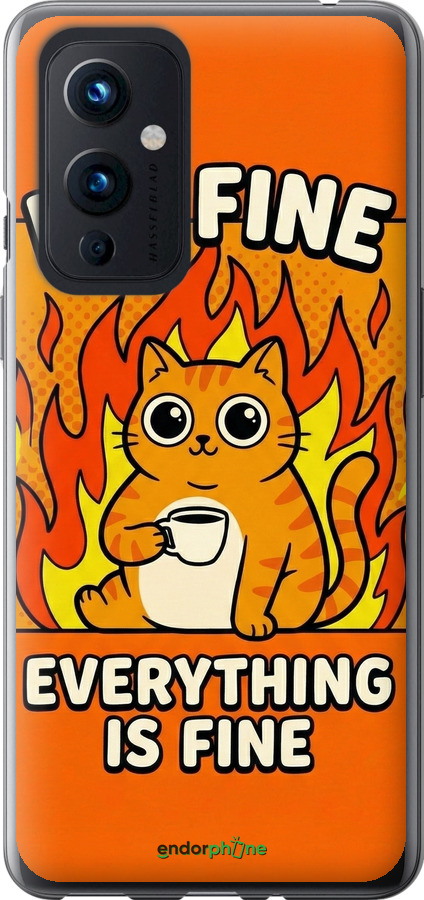 Силиконовый чехол Funny Cat для OnePlus 9 - 6786u-2249 изображение 