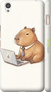 3D пластиковый глянцевый чехол 'Funny Capybara CEO Working' для OnePlus X изображение 1