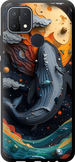 TPU чехол Кит в космосе для Oppo A15 - 6328b-2119 изображение 