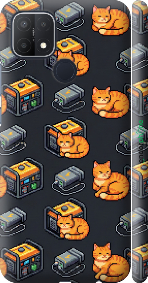 3D пластиковый матовый чехол Autonomous Zone для Oppo A15s - 6771m-2527 изображение 