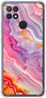 Силикон с усиленными углами чехол Мрамор 2 для Oppo A15 - 6307sp-2119 изображение 