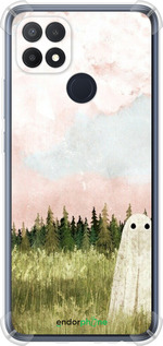 Силикон с усиленными углами чехол Привидение для Oppo A15s - 6401sp-2527 изображение 