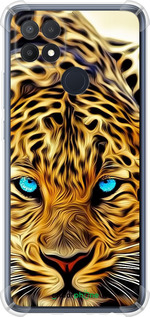 Силикон с усиленными углами чехол Леопард для Oppo A15s - 6611sp-2527 изображение 