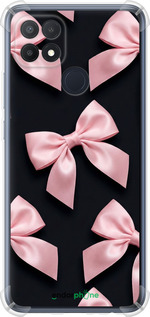 Силикон с усиленными углами чехол Coquette Ribbons Dark Coquette для Oppo A15s - 6767sp-2527 изображение 