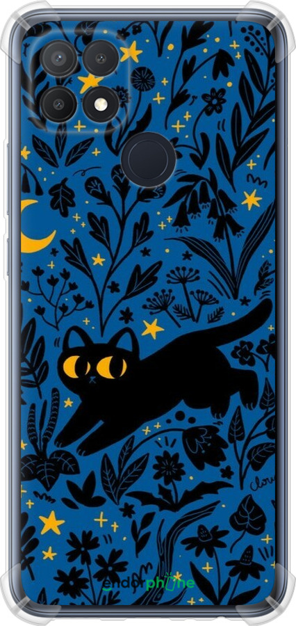 Силикон с усиленными углами чехол Летняя ночь для Oppo A15 - 6472sp-2119 изображение 