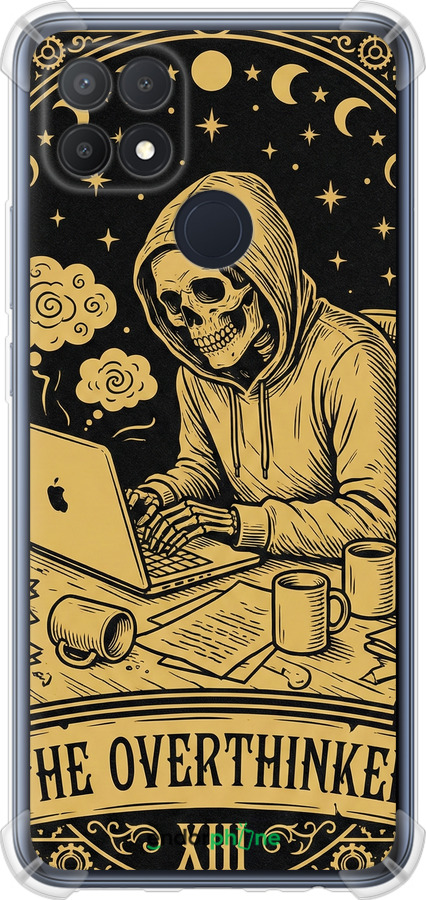 Силикон с усиленными углами чехол The Overthinker для Oppo A15s - 6774sp-2527 изображение 