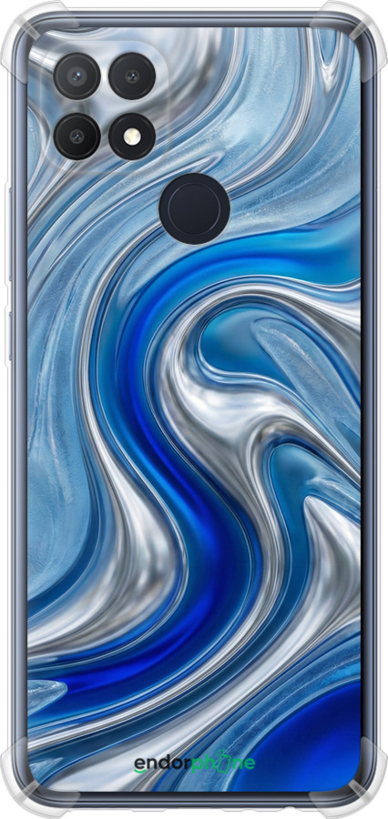 Силіконовий протиударний с посиленими кутами чехол Liquid Chrome для Oppo A15s - 6781sp-2527 изображение 