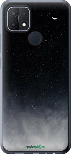 Силиконовый чехол Сині хмари, Синій місяць для Oppo A15s - 6396u-2527 изображение 