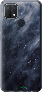 Силіконовий чехол Сині хмари, Синій місяць для Oppo A15 - 6398u-2119 изображение 