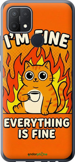 Силиконовый чехол Funny Cat для Oppo A15 - 6786u-2119 изображение 