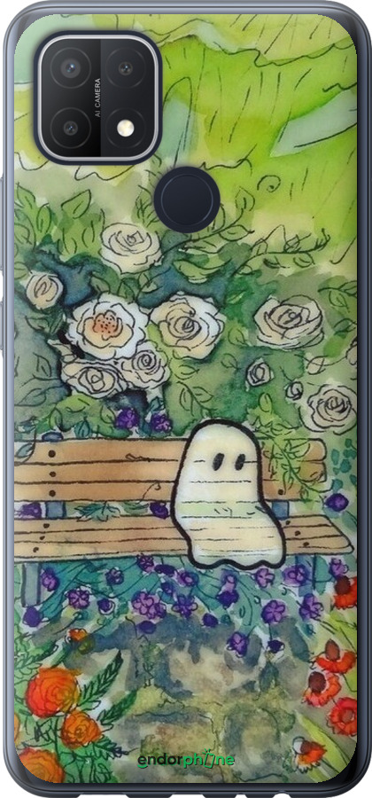 Силиконовый чехол Призрак 3 для Oppo A15 - 6248u-2119 изображение 