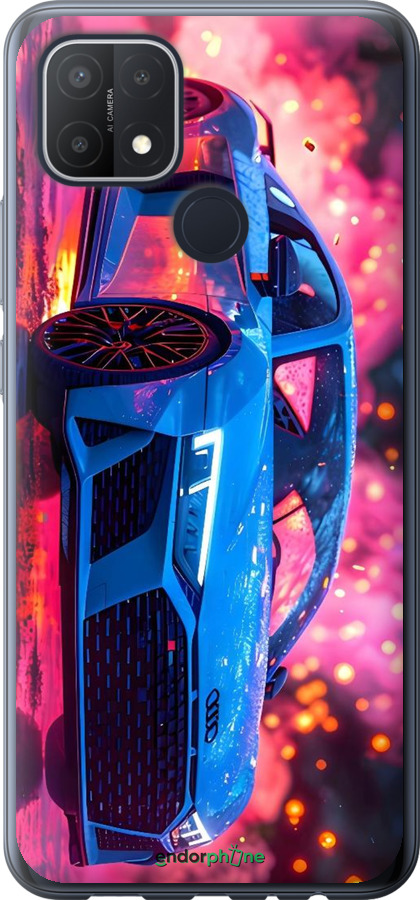 Силиконовый чехол Ауди для Oppo A15s - 6286u-2527 изображение 