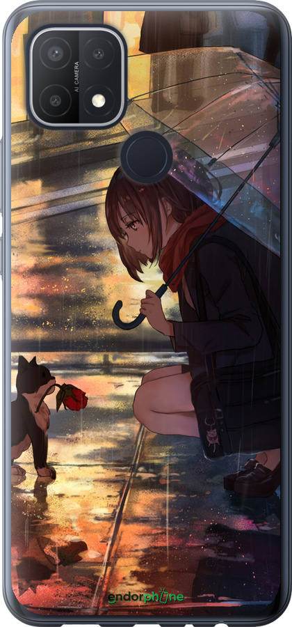 Силиконовый чехол Anime для Oppo A15s - 6609u-2527 изображение 