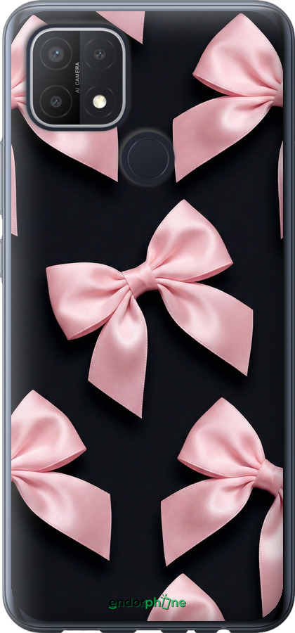 Силиконовый чехол Coquette Ribbons Dark Coquette для Oppo A15 - 6767u-2119 изображение 