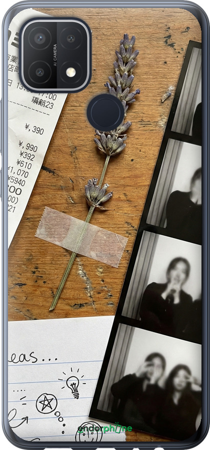 Силиконовый чехол Aesthetic Scrapbook Collage для Oppo A15s - 6773u-2527 изображение 