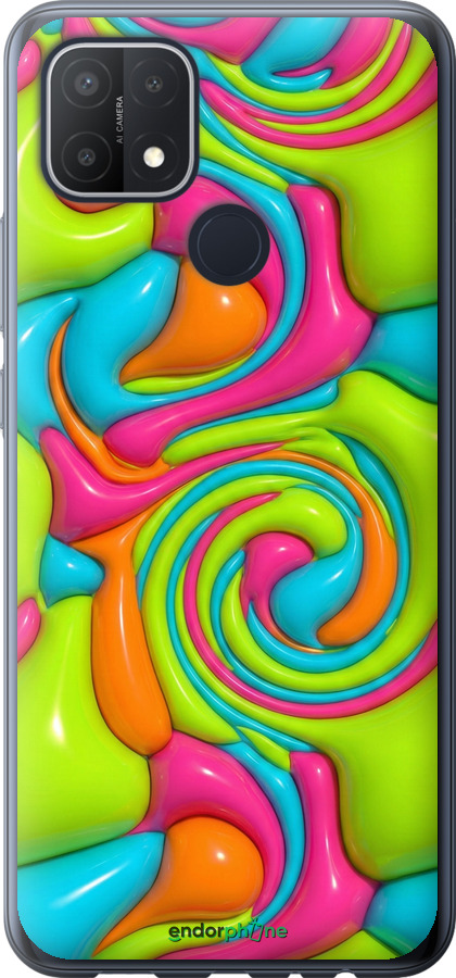 Силиконовый чехол Y2K Jelly Dream для Oppo A15s - 6780u-2527 изображение 