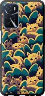 TPU чехол С изображением кошек для Oppo A54s - 6429b-3473 изображение 